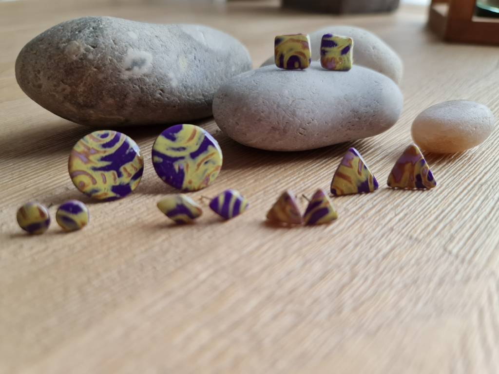 Collections puces mokume gane faites main